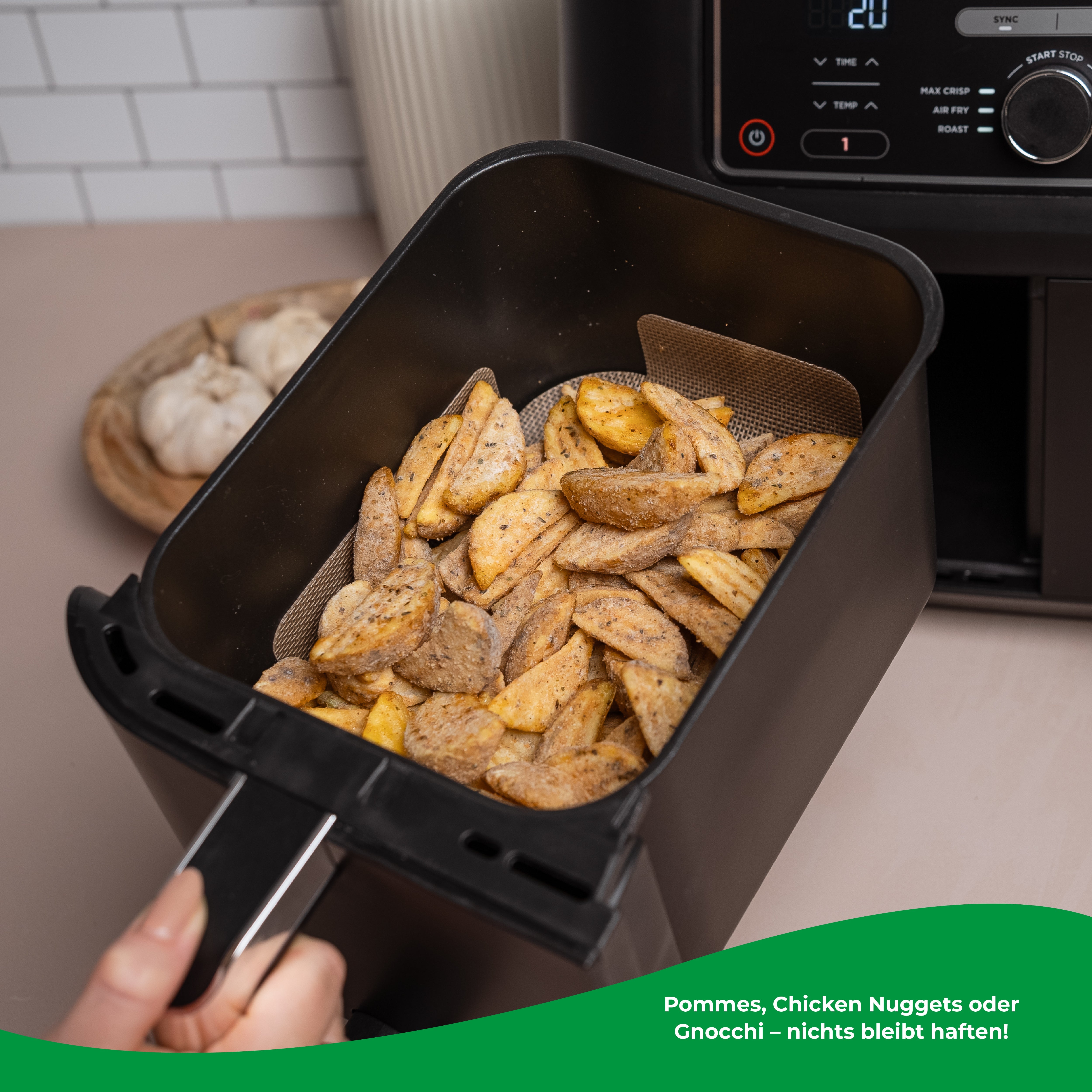 ZauberFry | Dauerbackmatten aus Silikon kompatibel mit Ninja Airfryer (2er-Set)