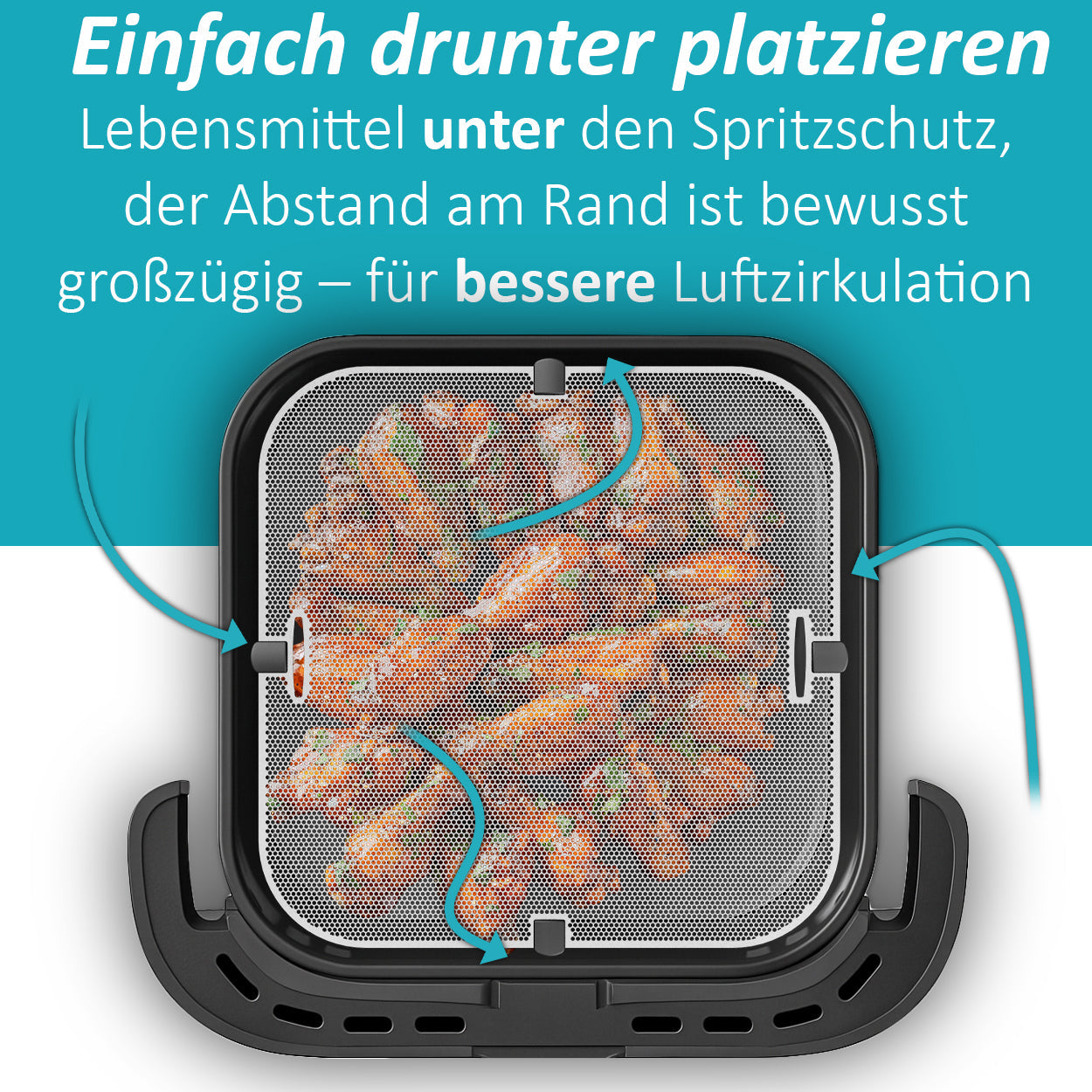 ZauberFry | Spritzschutz für Tefal Easy Fry XL Surface Airfryer