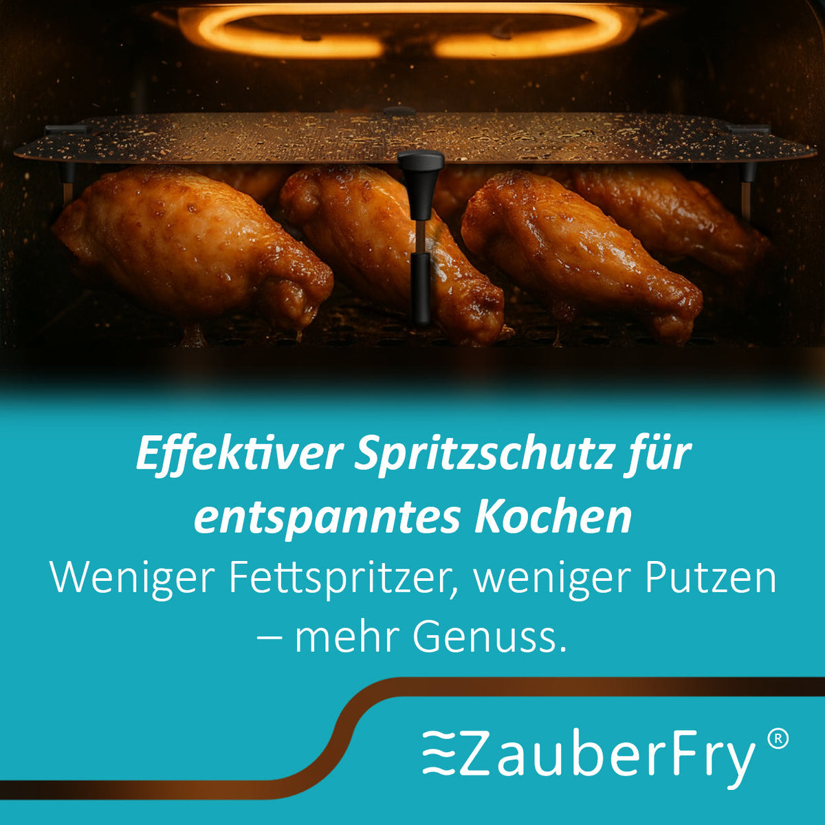 ZauberFry | Spritzschutz für Tefal Easy Fry XL Surface Airfryer