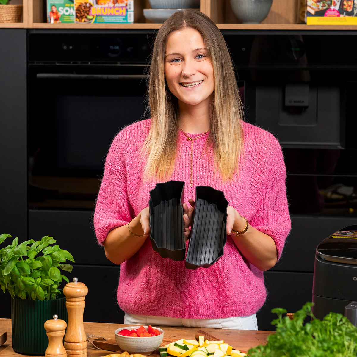 ZauberFry® | DUAL Silikonform für AirFryer kompatibel mit Philips, Cosori und mehr