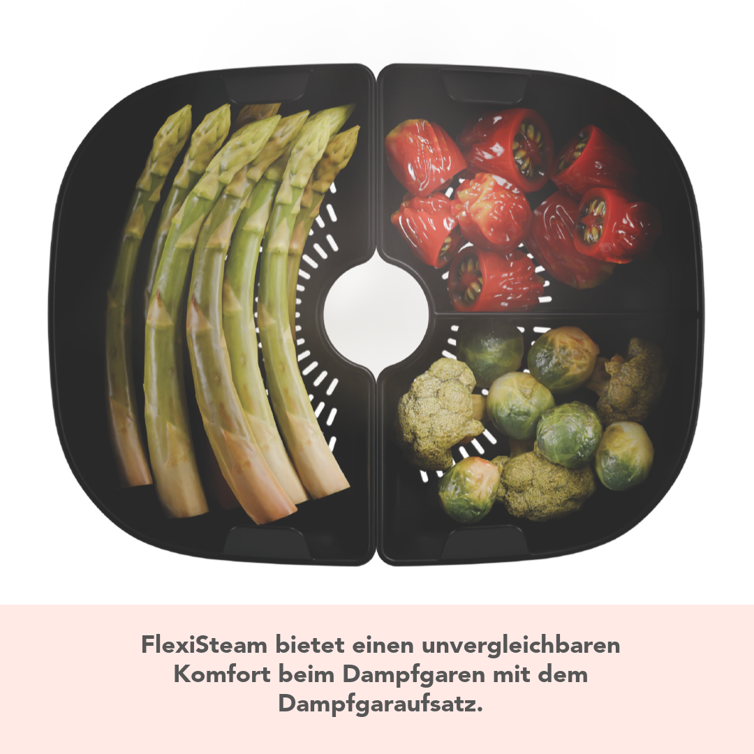 FlexiSteam® Split | Silikon-Auflaufformen Set passend für den Varoma | Thermomix TM7