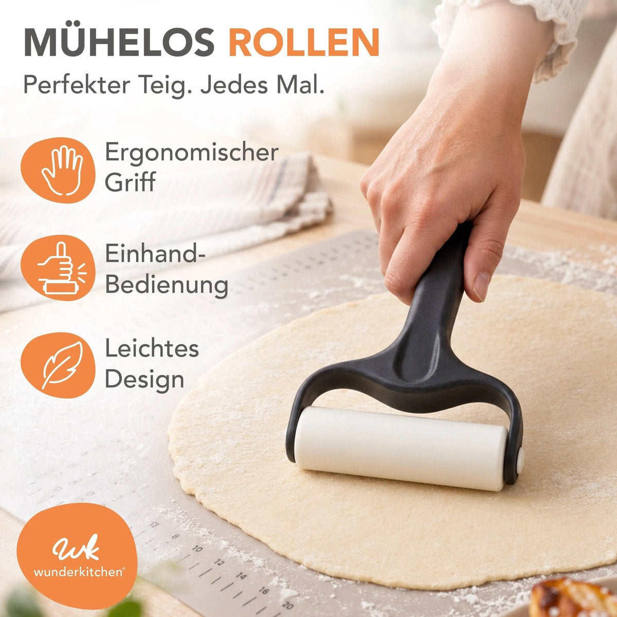 RollPro V2 | Teigroller mit zwei unterschiedlich großen Walzen