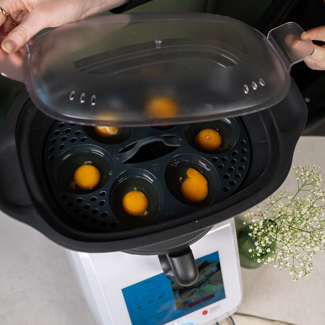 MixEgg® | Eierpochiereinsatz für Monsieur Cuisine Smart, Trend, Connect