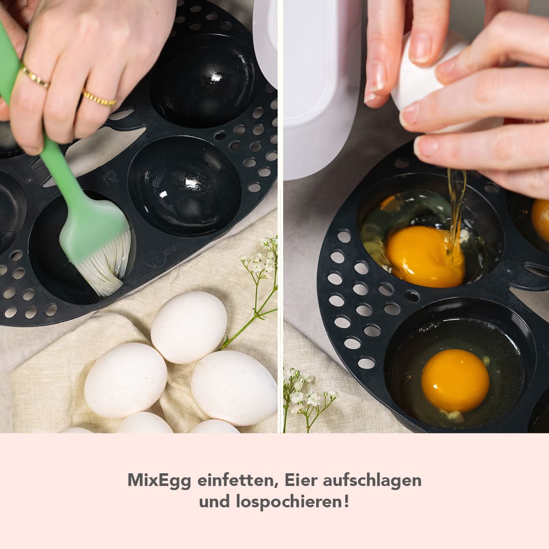 MixEgg® | Eierpochiereinsatz für Monsieur Cuisine Smart, Trend, Connect