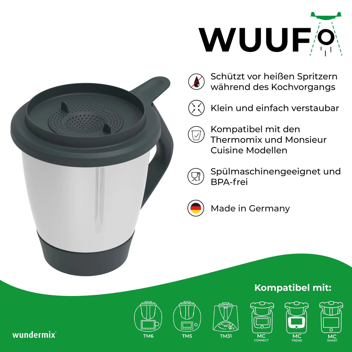 WUUFO® | Spritzschutz für Thermomix & Monsieur Cuisine