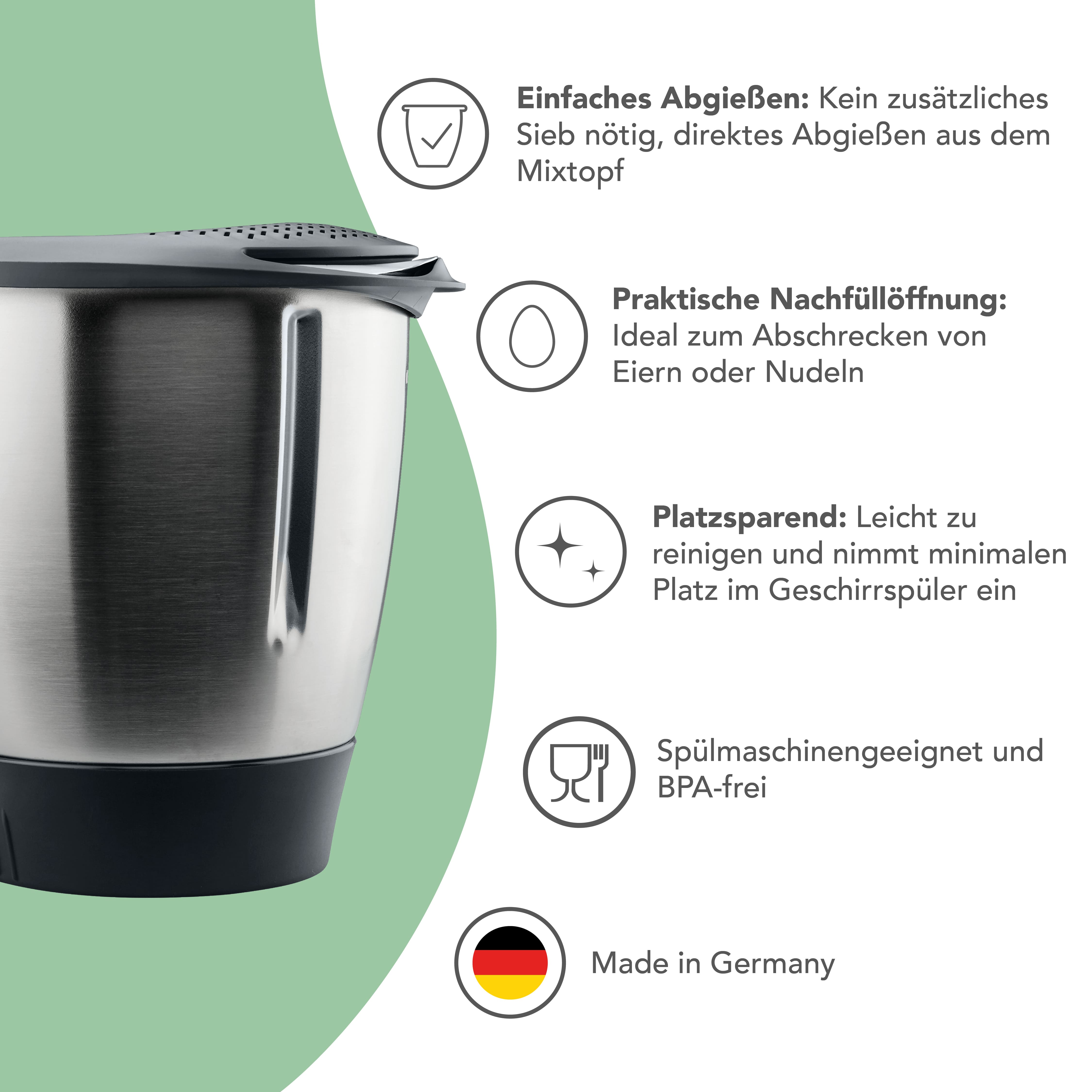 WunderWave® | Ausgusssieb für Thermomix