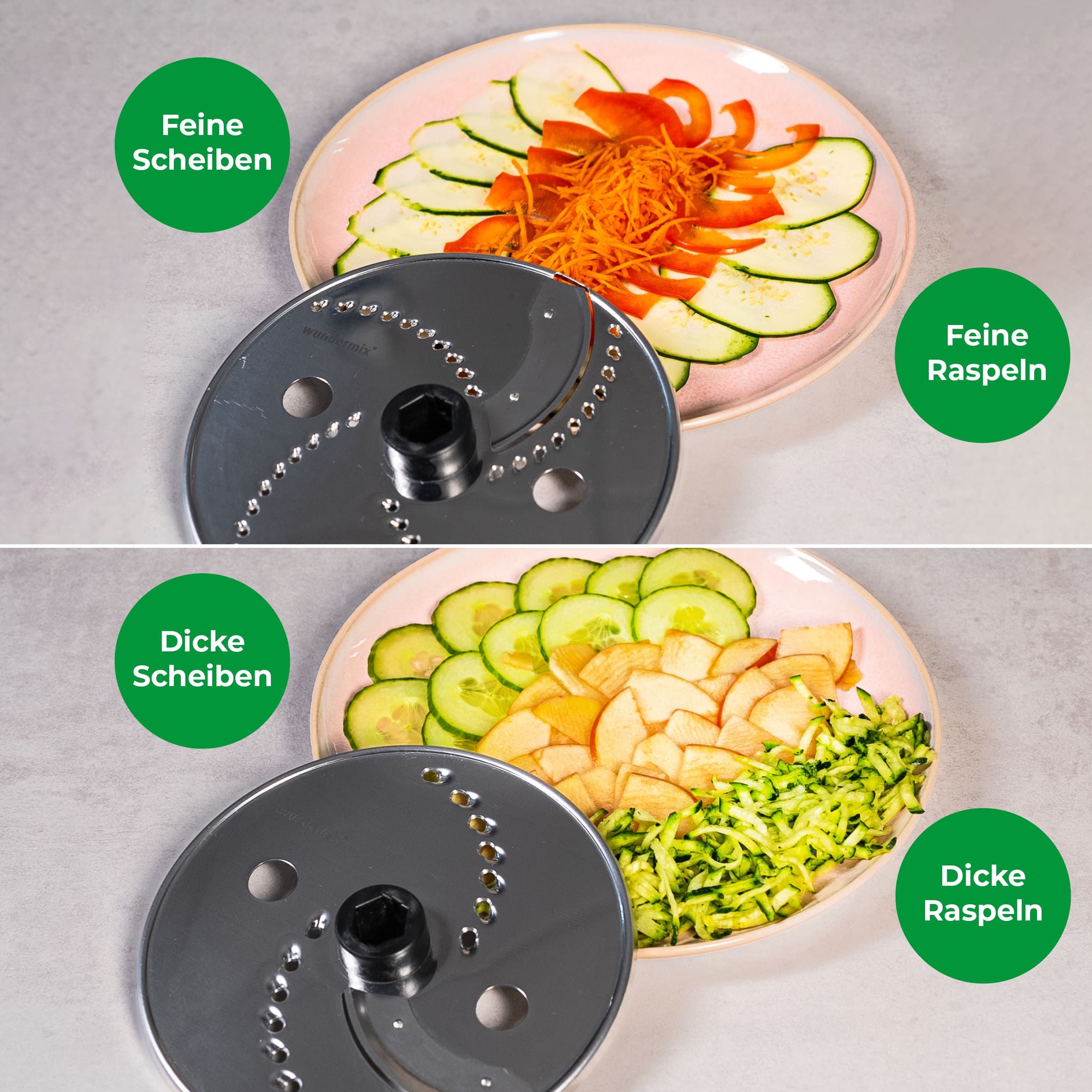 WunderSlicer® V2 & WunderZoodler® Sparset für Thermomix TM7, TM6, TM5