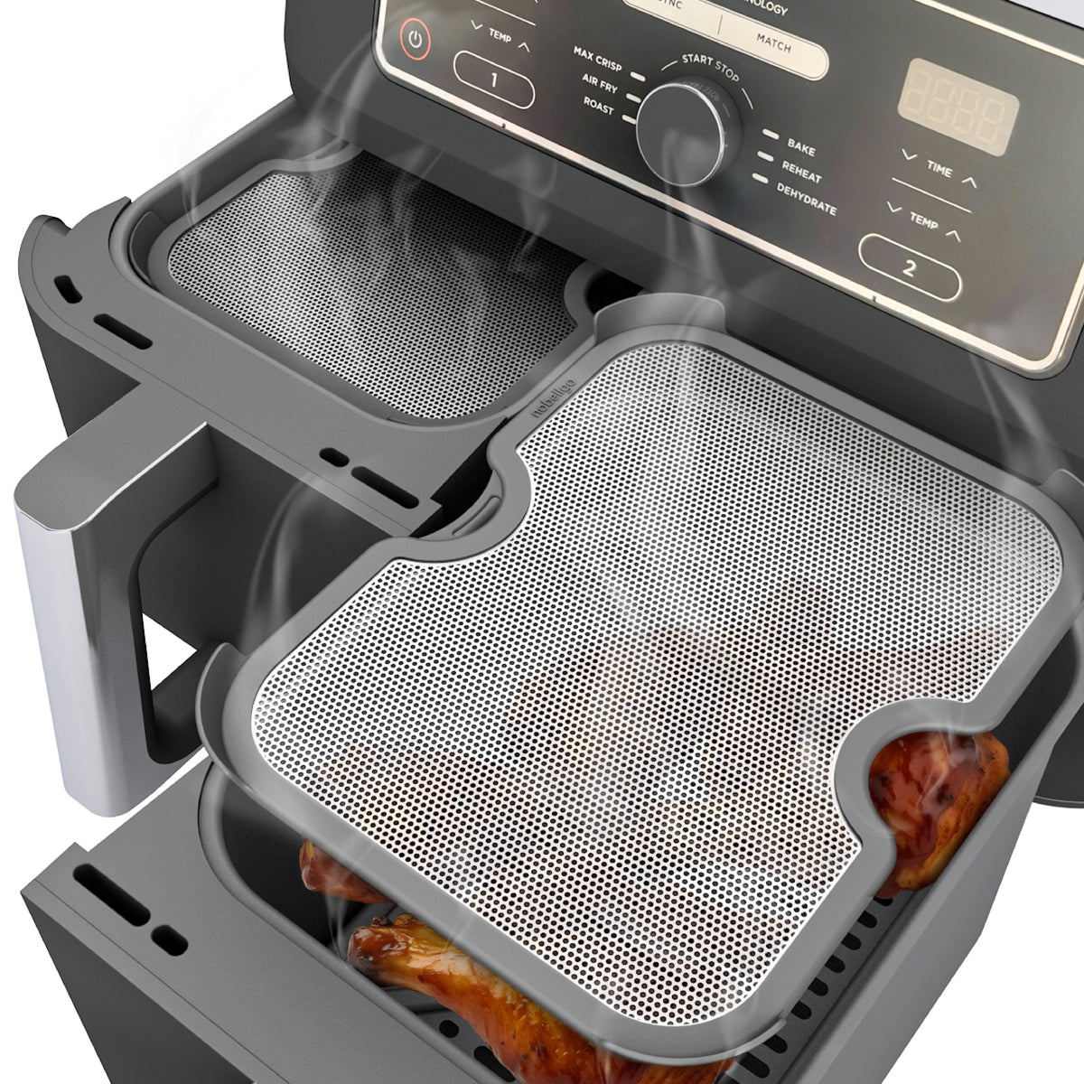 ZauberFry | Spritzschutz kompatibel mit Ninja Foodi MAX Dual Zone (2er-Set)