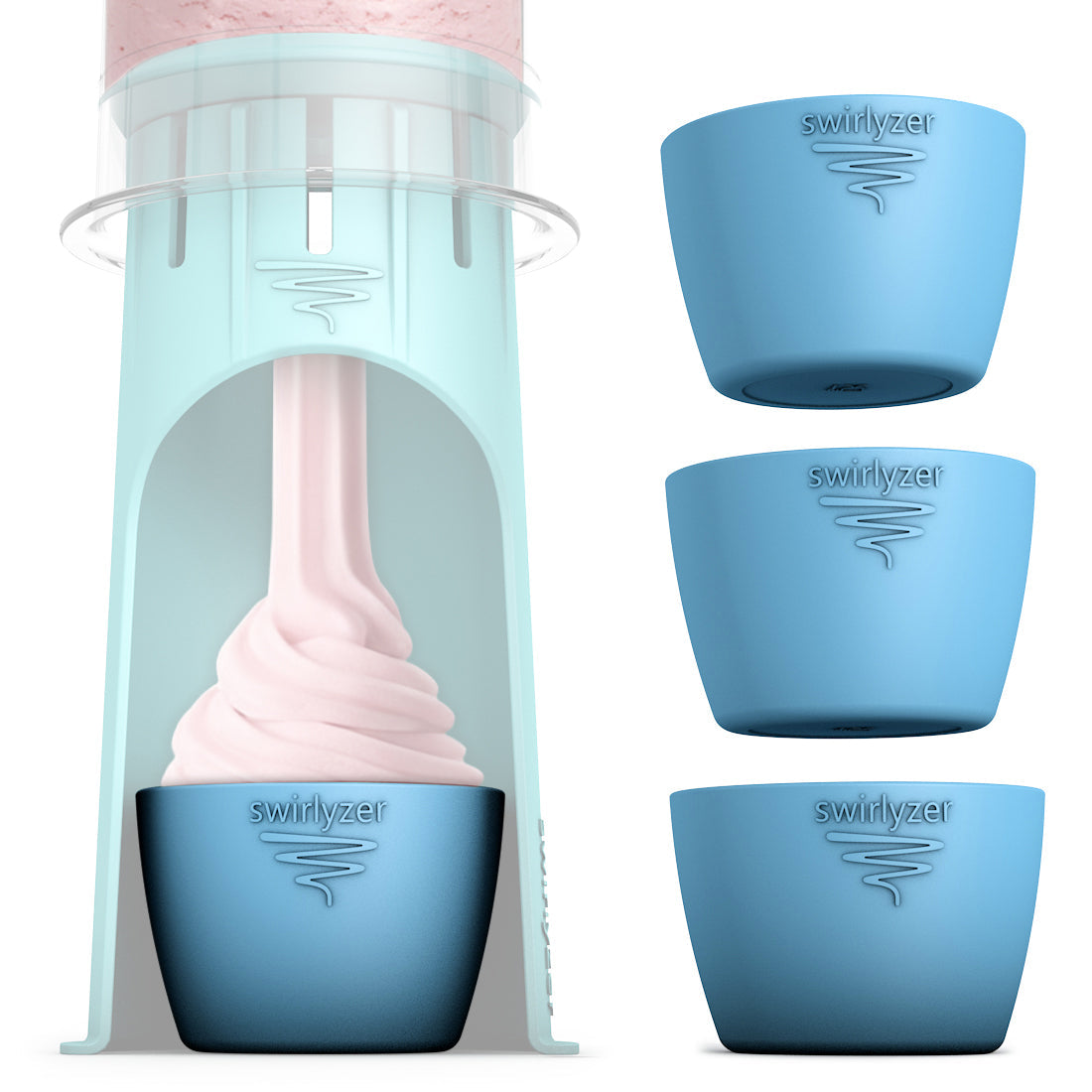 Swirlyzer | Eisbecher Set für Ninja Creami Softeis (3er-Set)