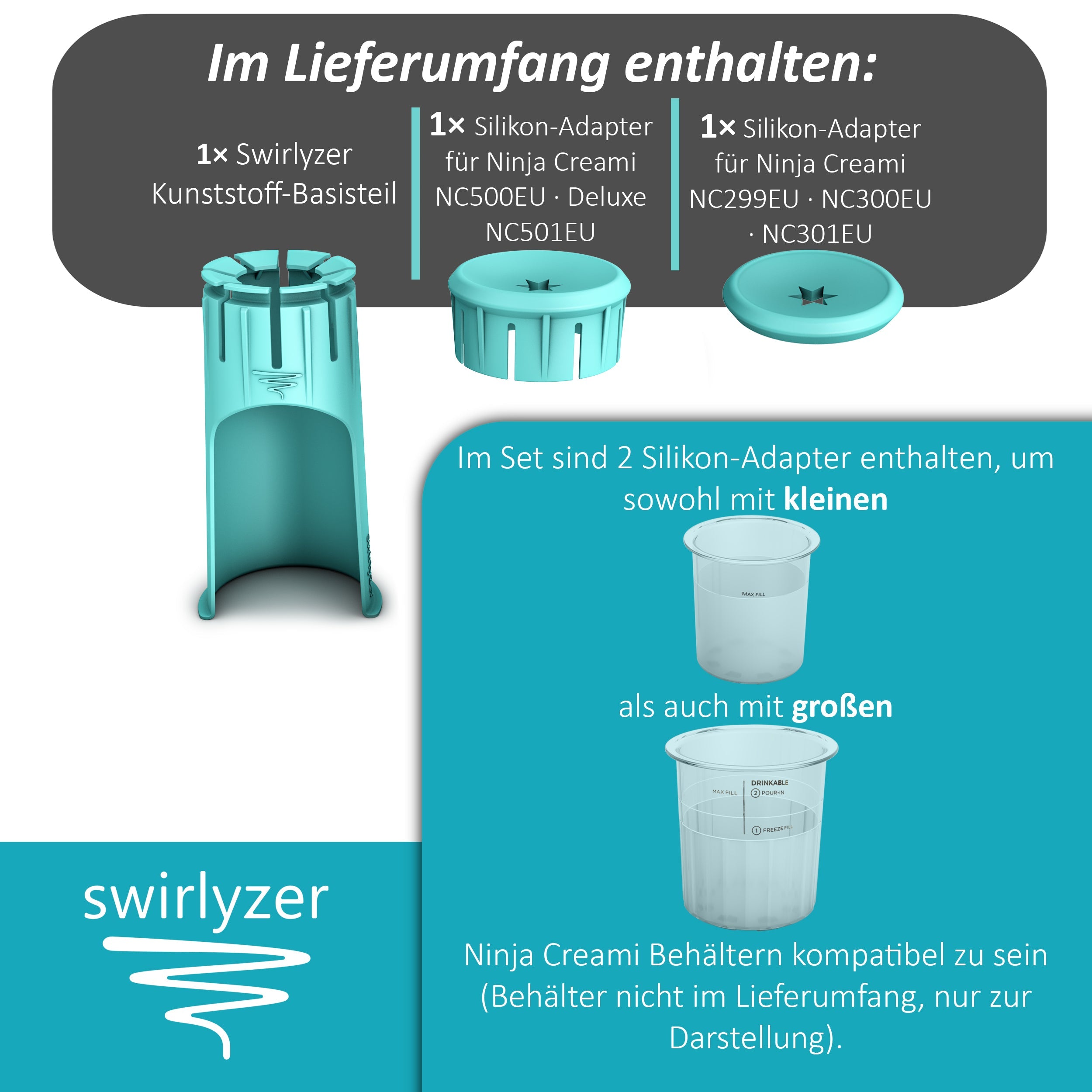 Swirlyzer | Softeis Maker für Ninja Creami
