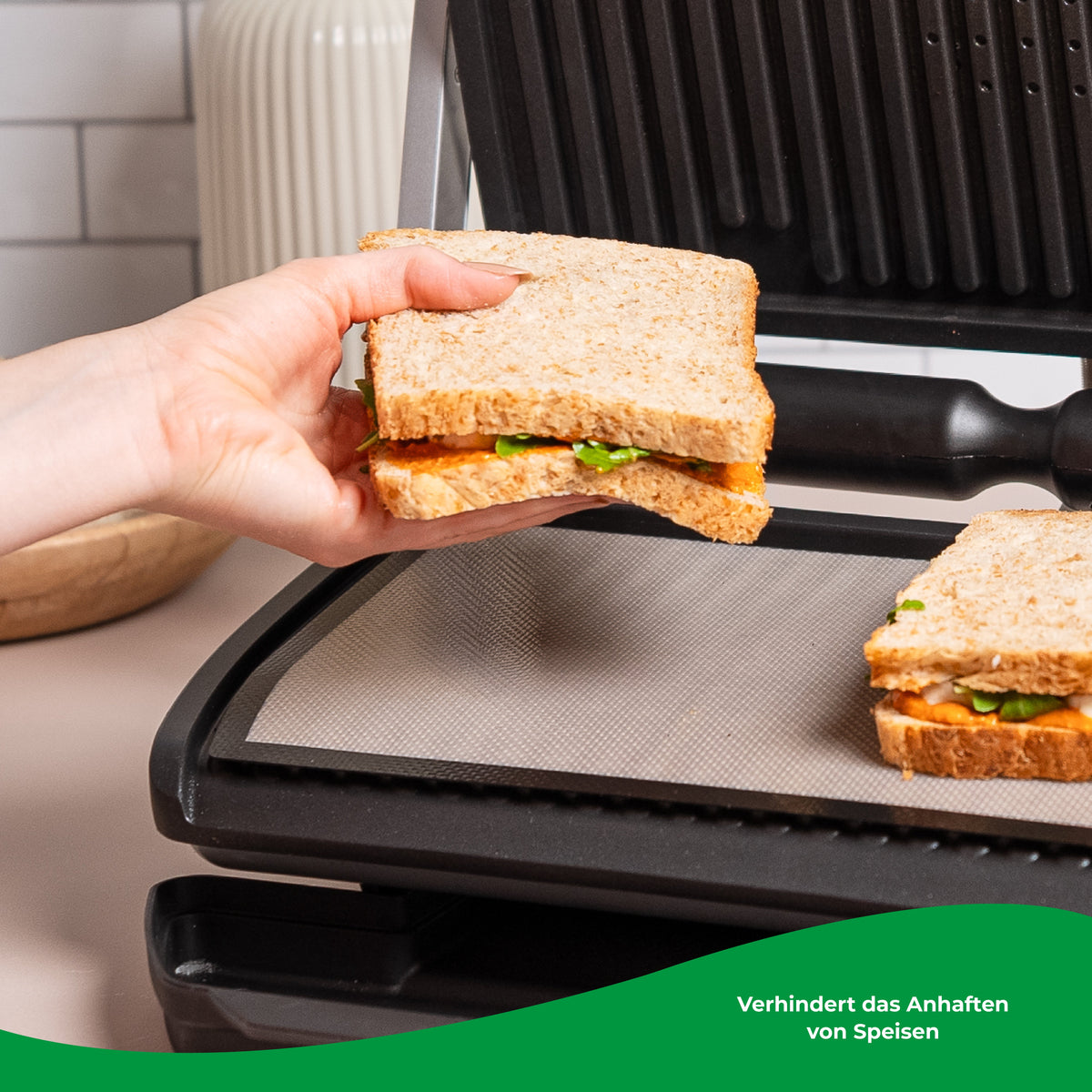 ZauberFry | Dauerbackmatte aus Silikon kompatibel mit Tefal OptiGrill