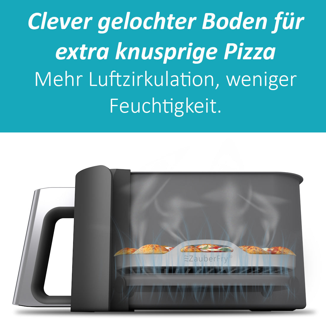ZauberFry | Pizzaeinsatz aus Edelstahl (2er-Set)