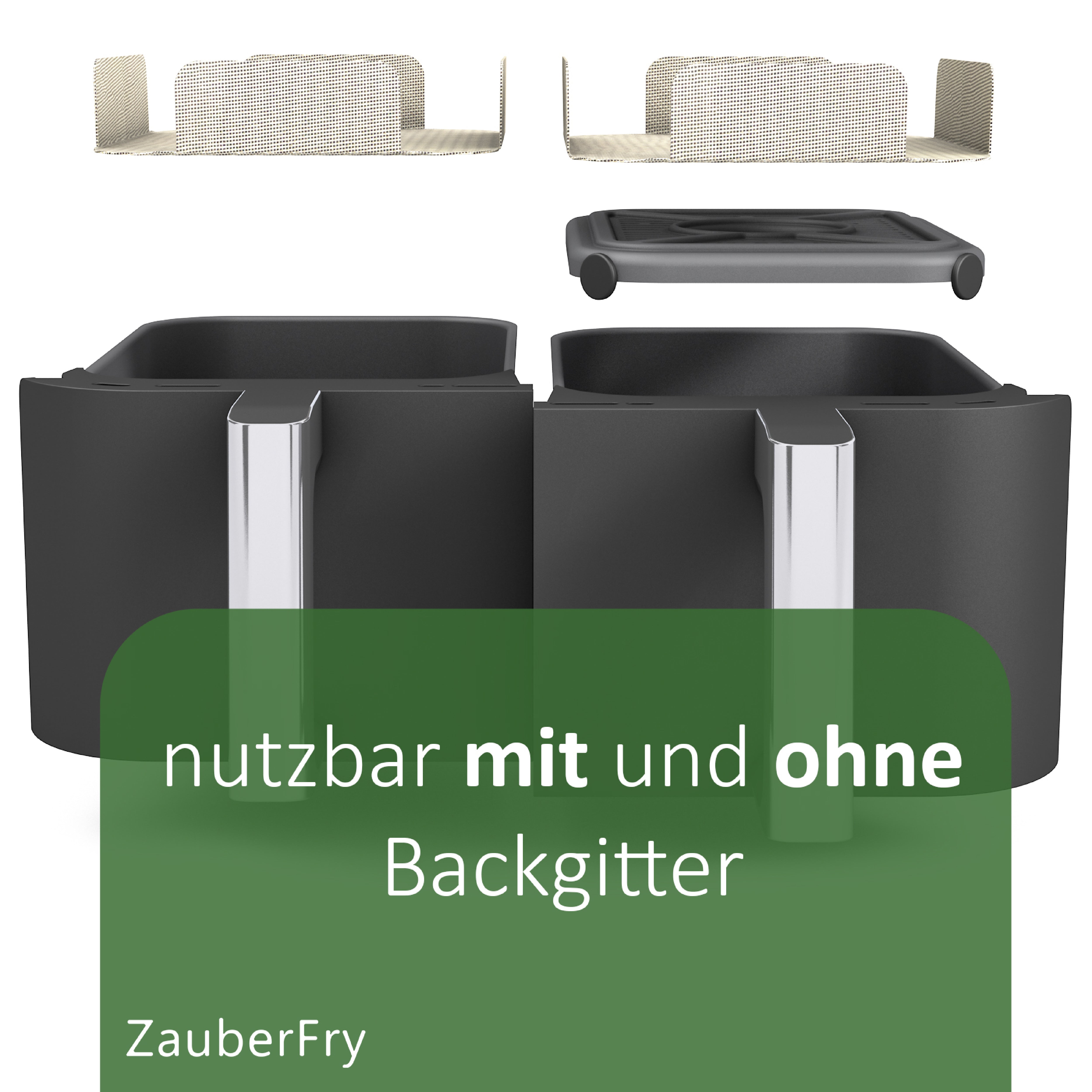 ZauberFry | Dauerbackmatten aus Silikon kompatibel mit Ninja Airfryer (2er-Set)