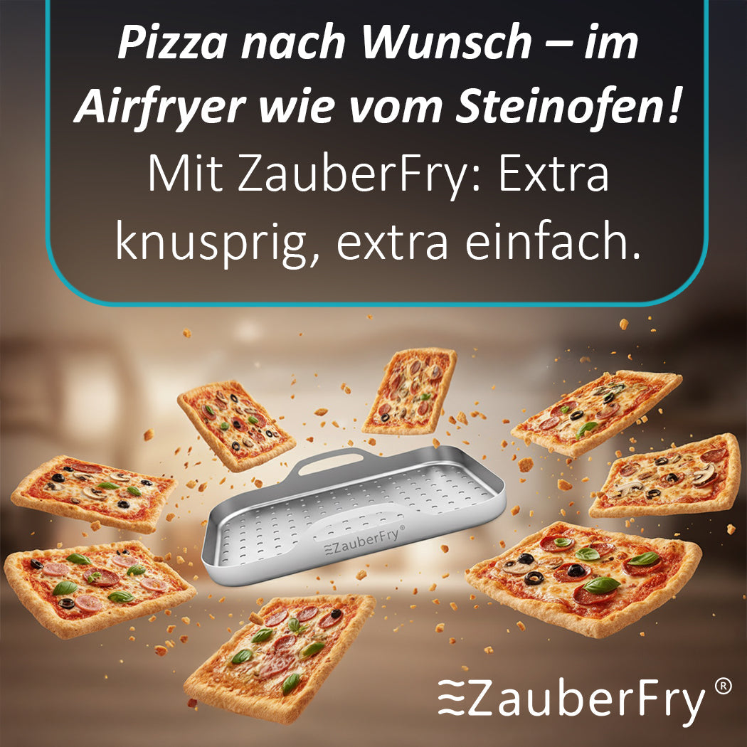 ZauberFry | Pizzaeinsatz aus Edelstahl (2er-Set)