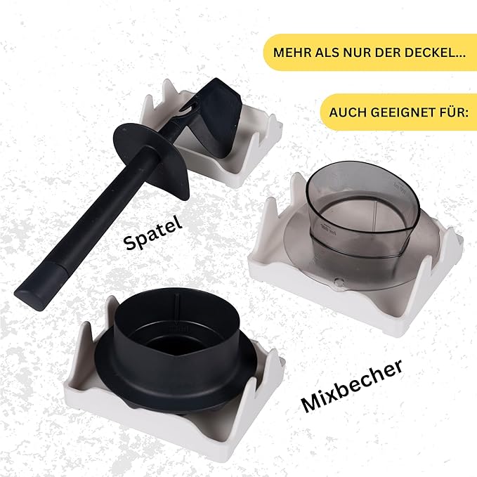 STERNEKOCH Deckelhalter mit Abtropfschale für Thermomix TM6, TM5 & Monsieur Cuisine