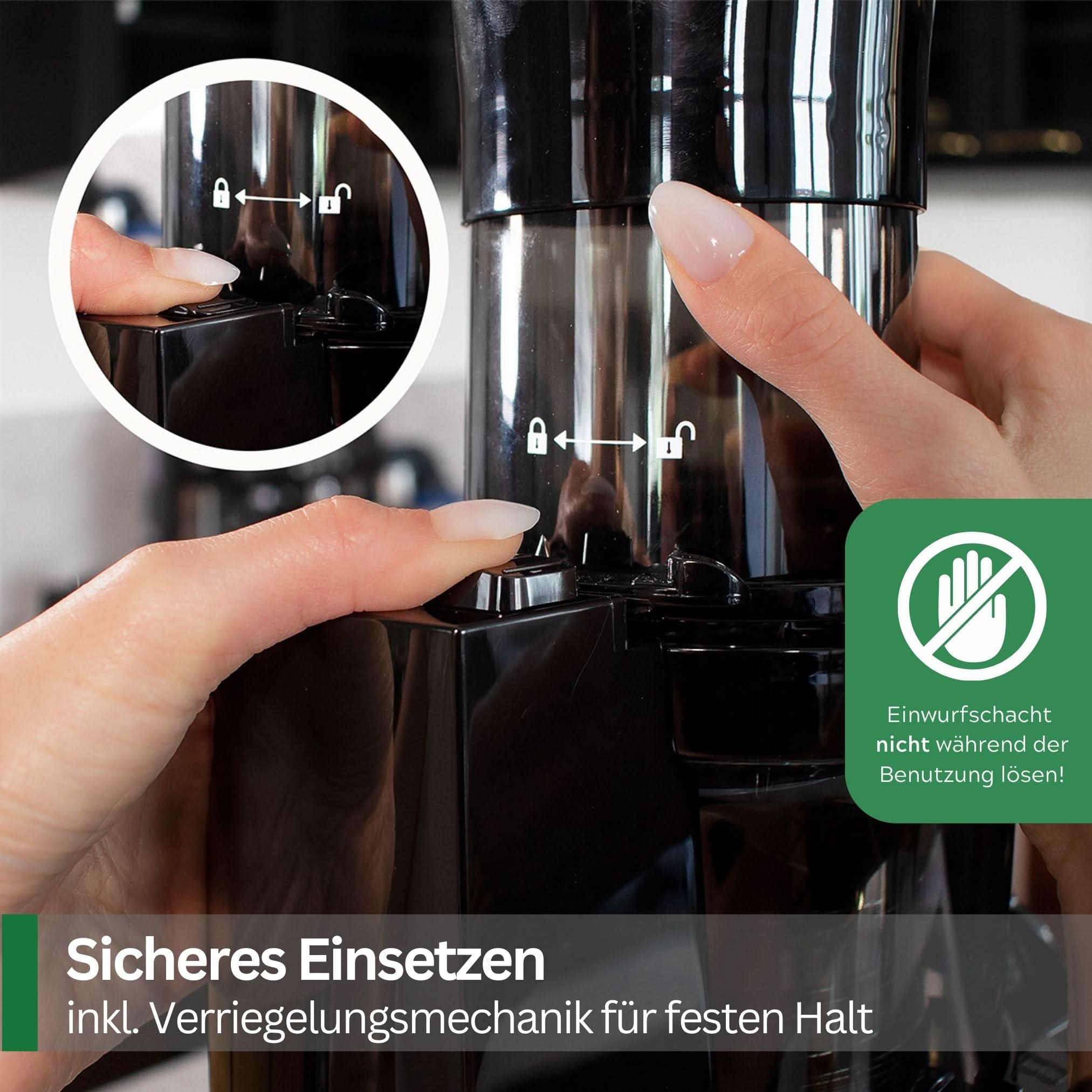 SaftPRO | Slowjuicer / Entsafter inkl. Adapterdeckel V2 für Thermomix TM7
