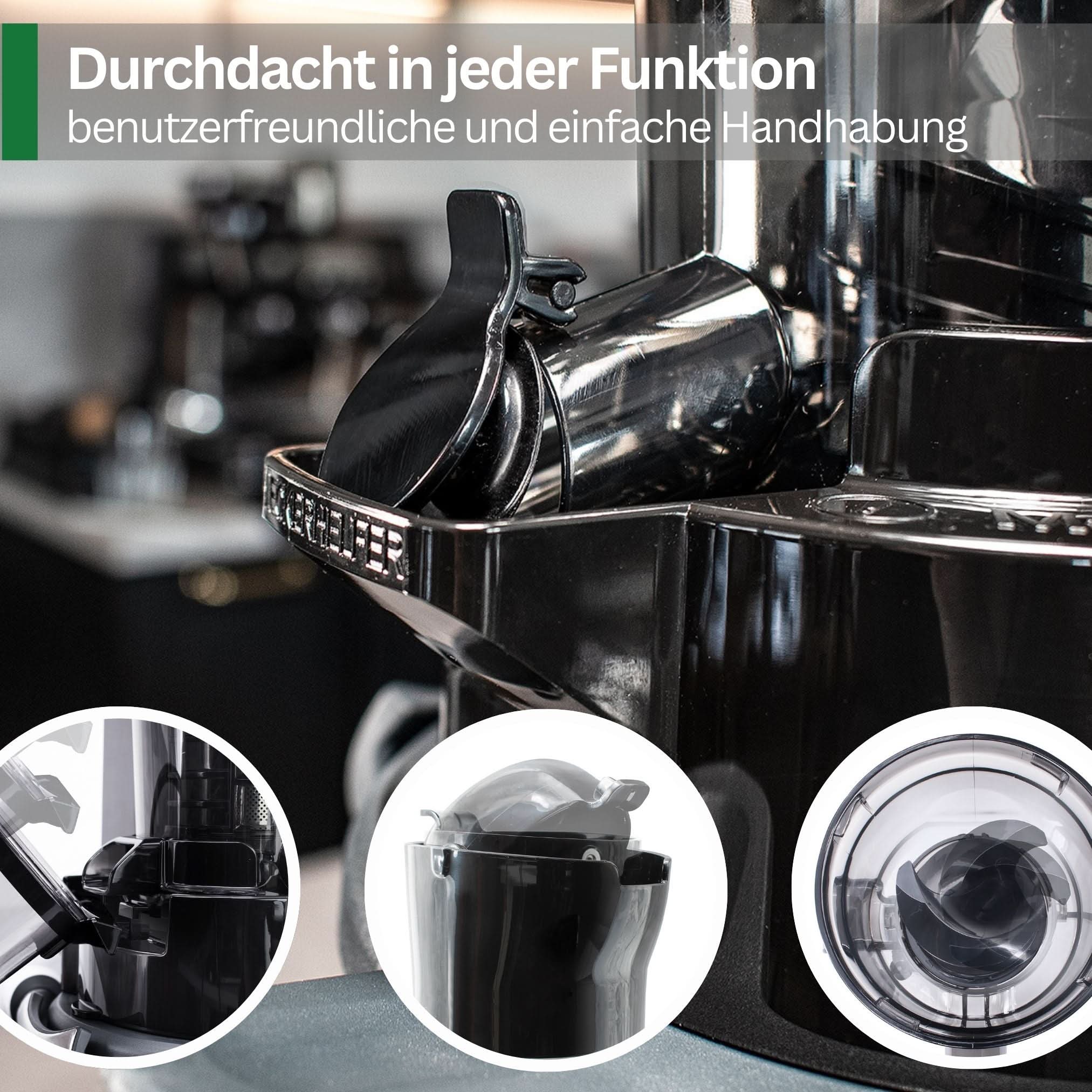 SaftPRO | Slowjuicer / Entsafter inkl. Adapterdeckel V2 für Thermomix TM7