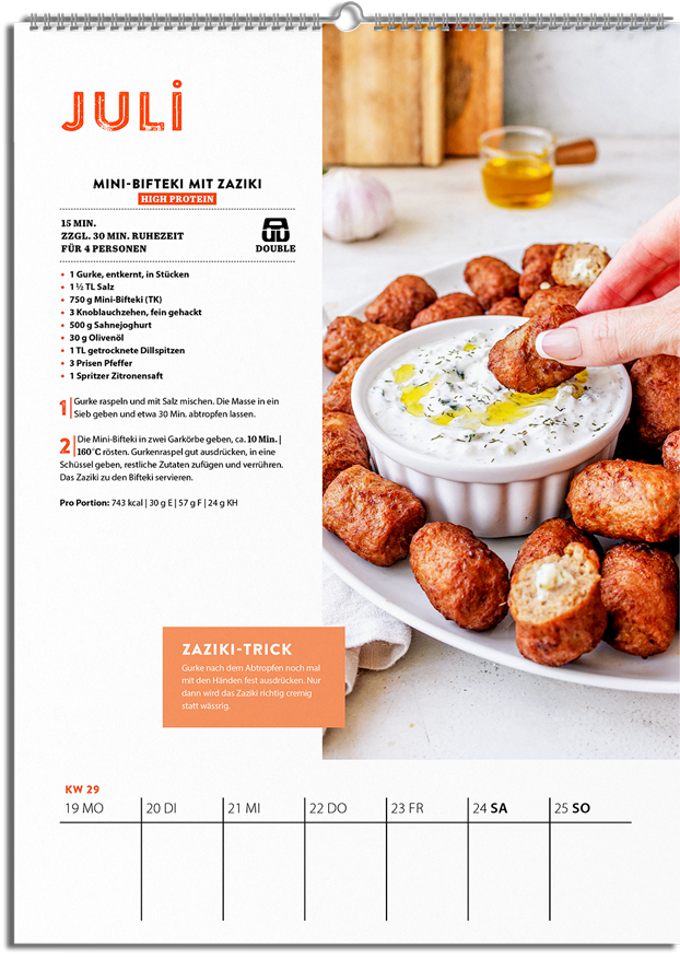 Airfryer - Wochenkalender 2027