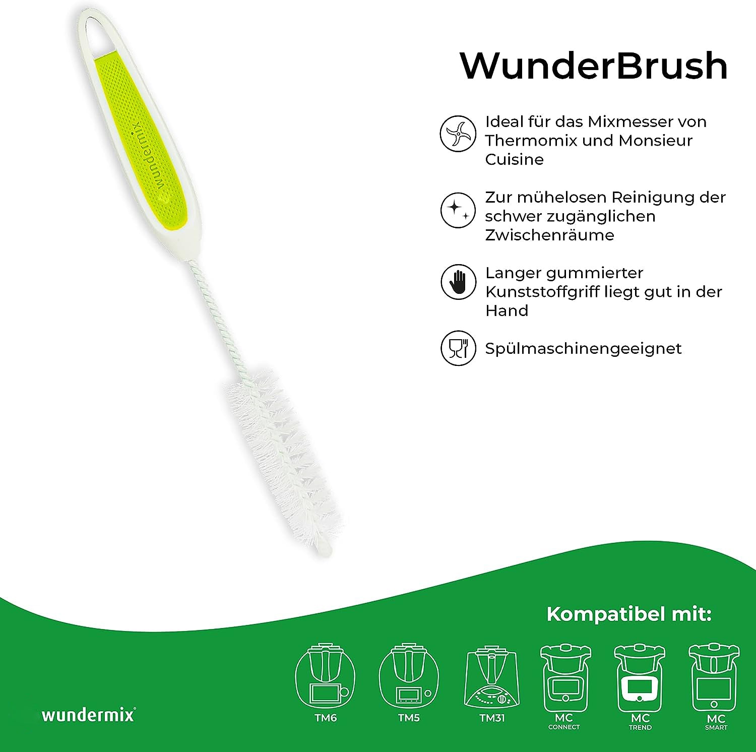 WunderBrush® Blade | Reinigungsbürste für Mixtopfmesser