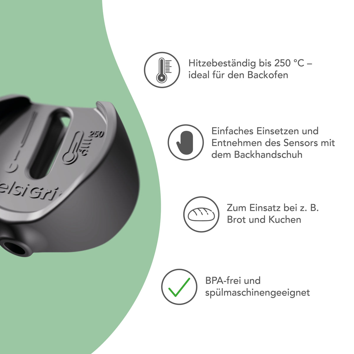 CelsiGrip® | Praktischer Griff für den Thermomix Sensor