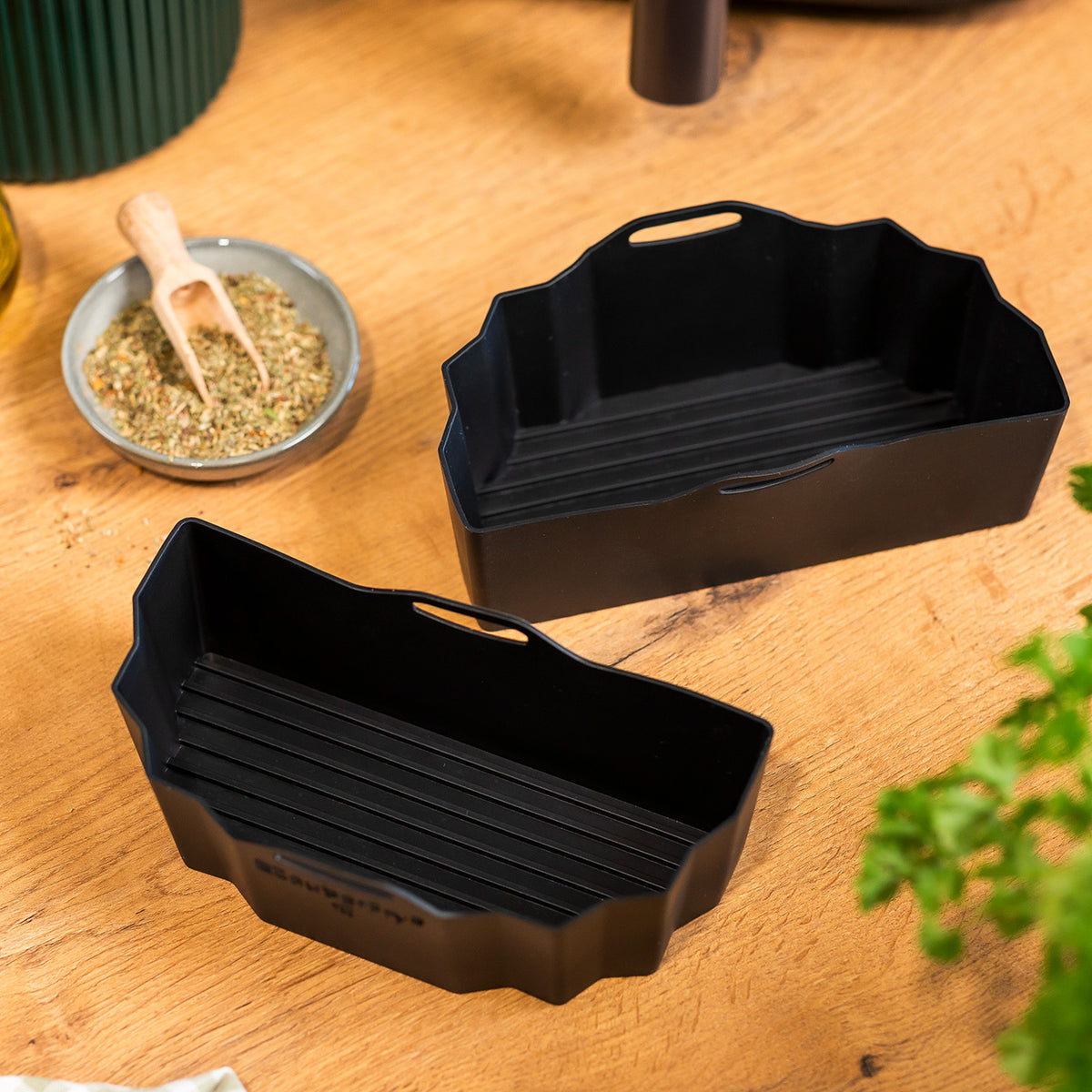 ZauberFry® | DUAL Silikonform für AirFryer kompatibel mit Philips, Cosori und mehr
