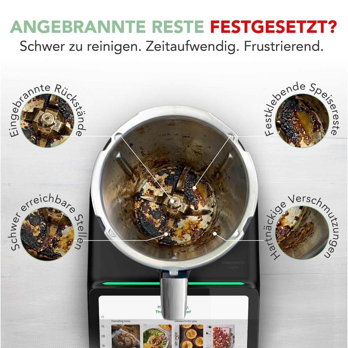 WunderBrush Spin® | Mixtopf-Reinigungsbürste für Thermomix TM7, TM6, TM5