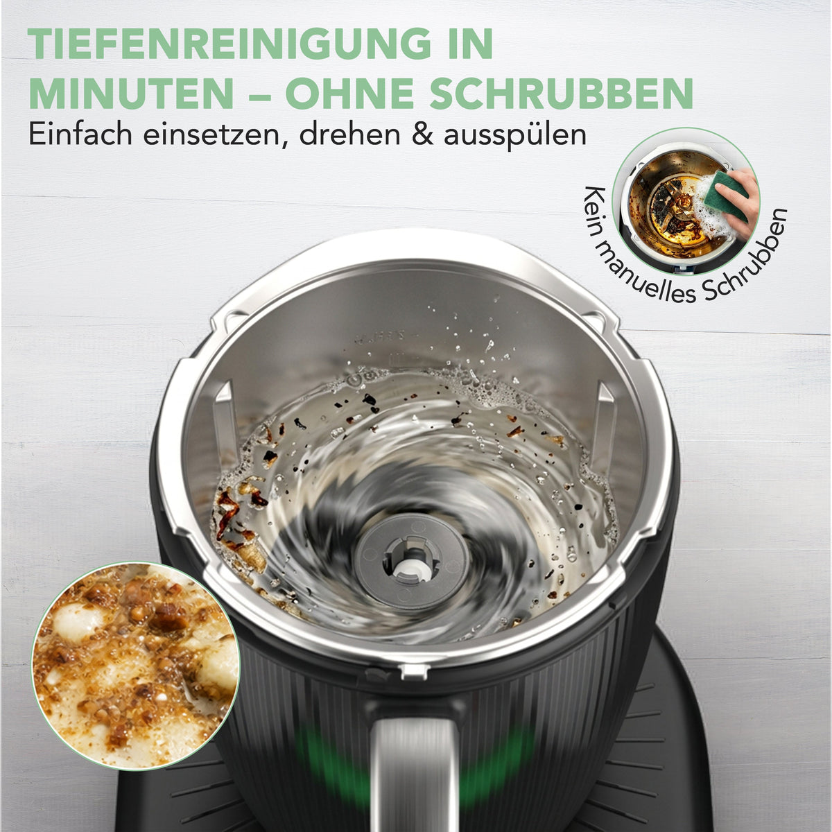 WunderBrush Spin® | Mixtopf-Reinigungsbürste für Thermomix TM7, TM6, TM5