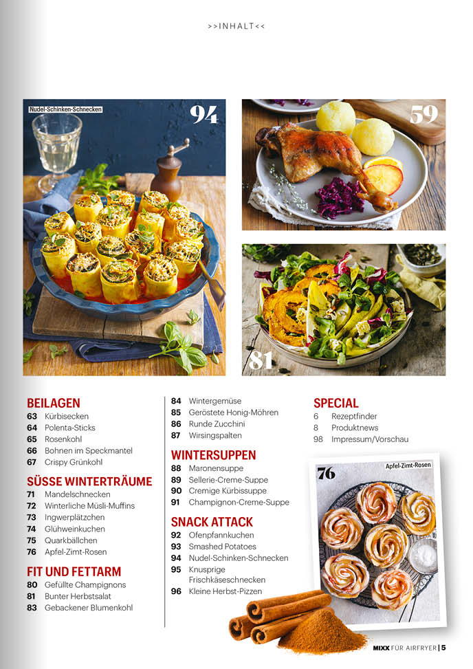 Zeitschrift MIXX Sonderheft AIR FRYER - Ausgabe 01/2027