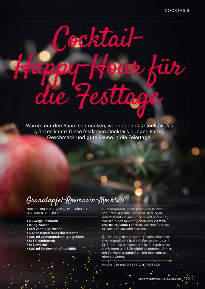 Zeitschrift MIXX - Weihnachten Spezial - Ausgabe 01/2026