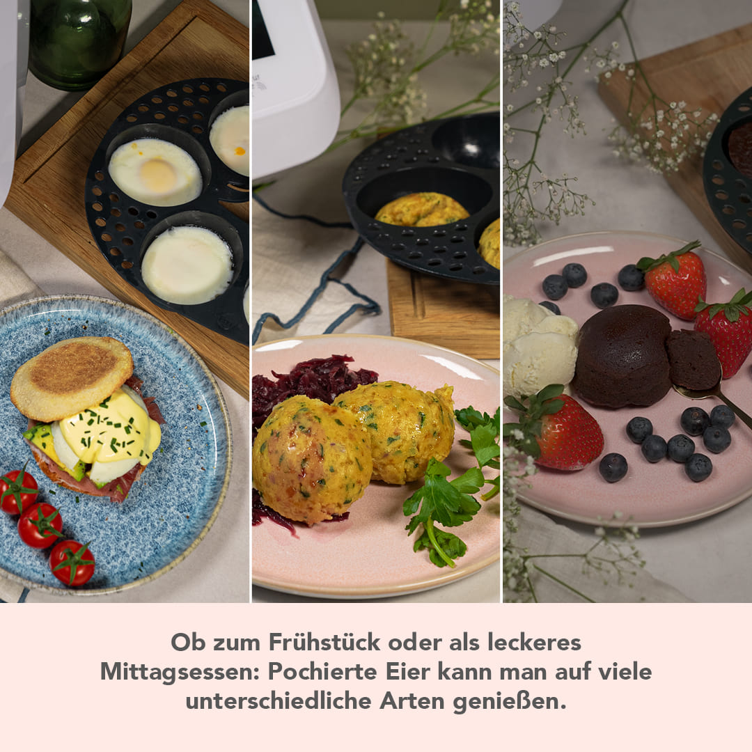 MixEgg® | Eierpochiereinsatz für Monsieur Cuisine Smart, Trend, Connect