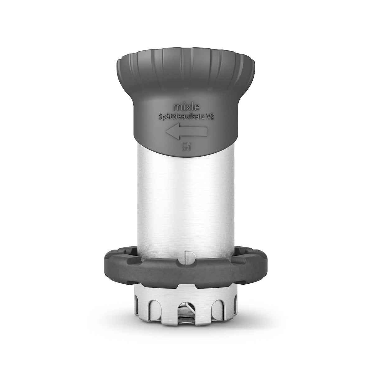 mixle® | Spätzleaufsatz V2 aus Edelstahl für Monsieur Cuisine Smart, Connect, Trend & Compact