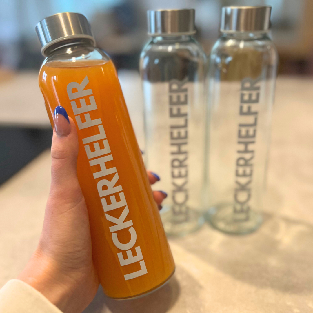Leckerhelfer | Trinkflasche Glas 500 ml
