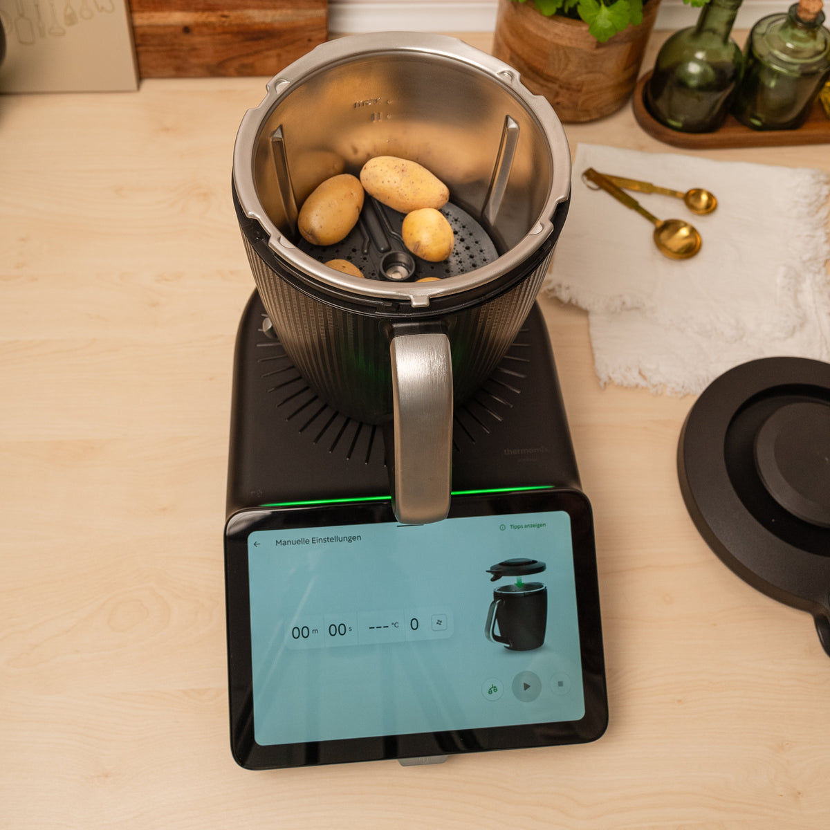 WunderPeeler® (mit Träger) | Kartoffelschäler-Aufsatz für Thermomix TM7, TM6, TM5, TM31