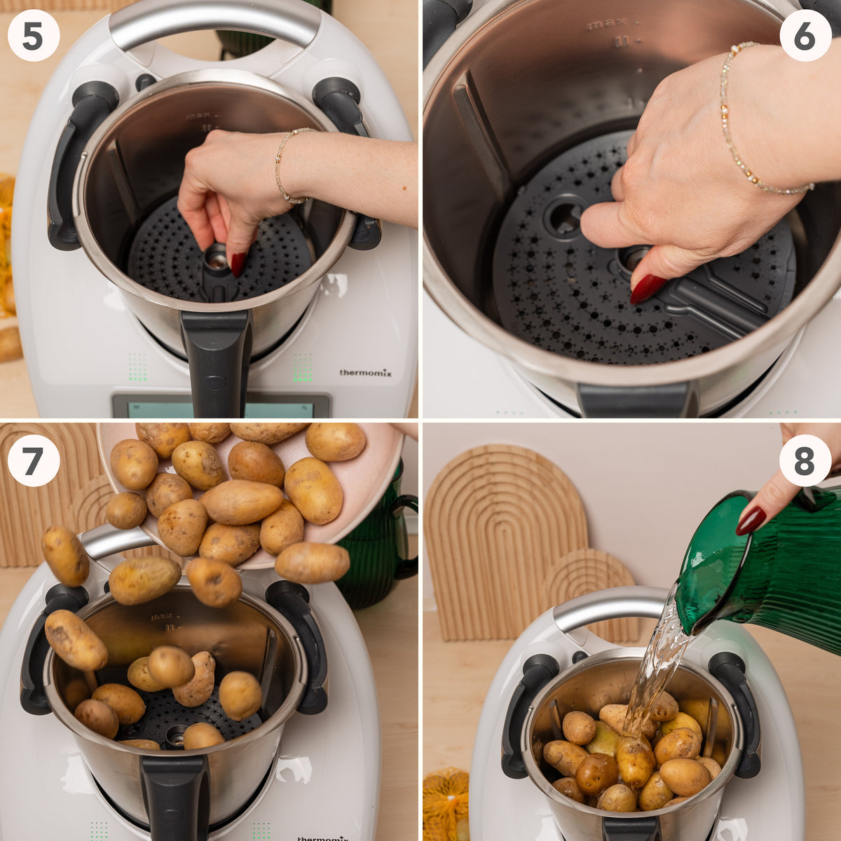 WunderPeeler® (mit Träger) | Kartoffelschäler-Aufsatz für Thermomix TM7, TM6, TM5, TM31