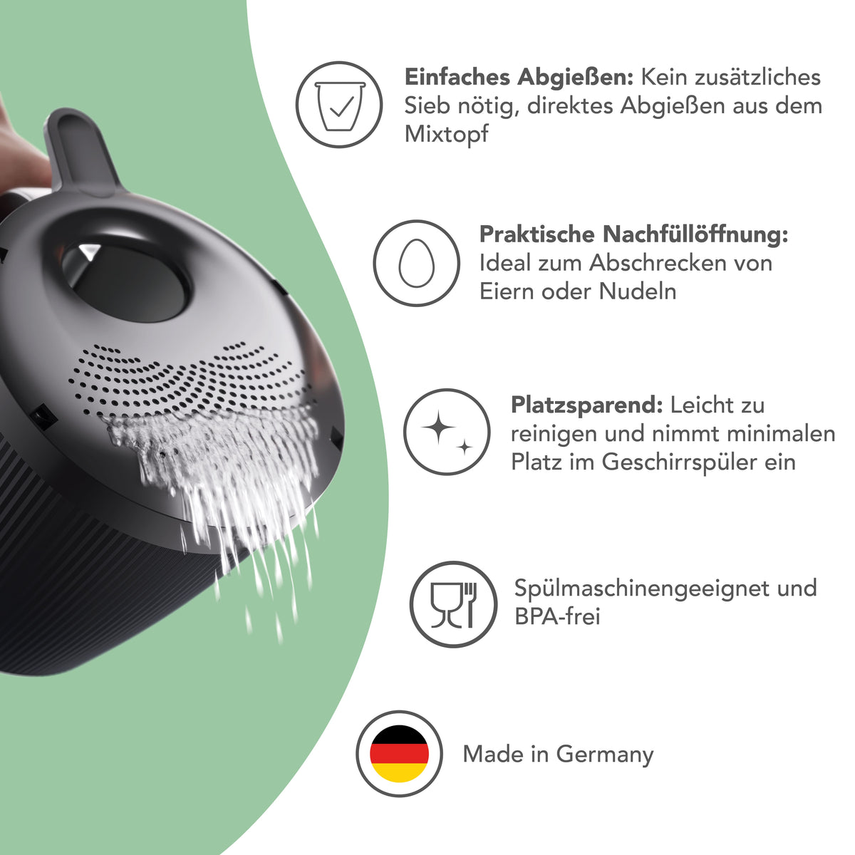 WunderWave® | Ausgusssieb für Thermomix