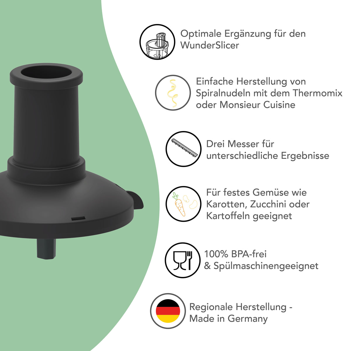 [Erweiterung] WunderZoodler® | Spiralschneider für WunderSlicer