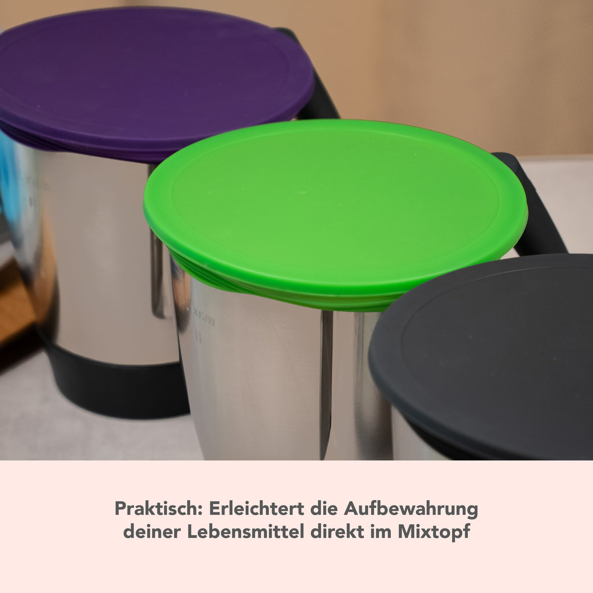 WunderLid® | Silikondeckel für Thermomix-Mixtopf  TM7, TM6, TM5, TM31