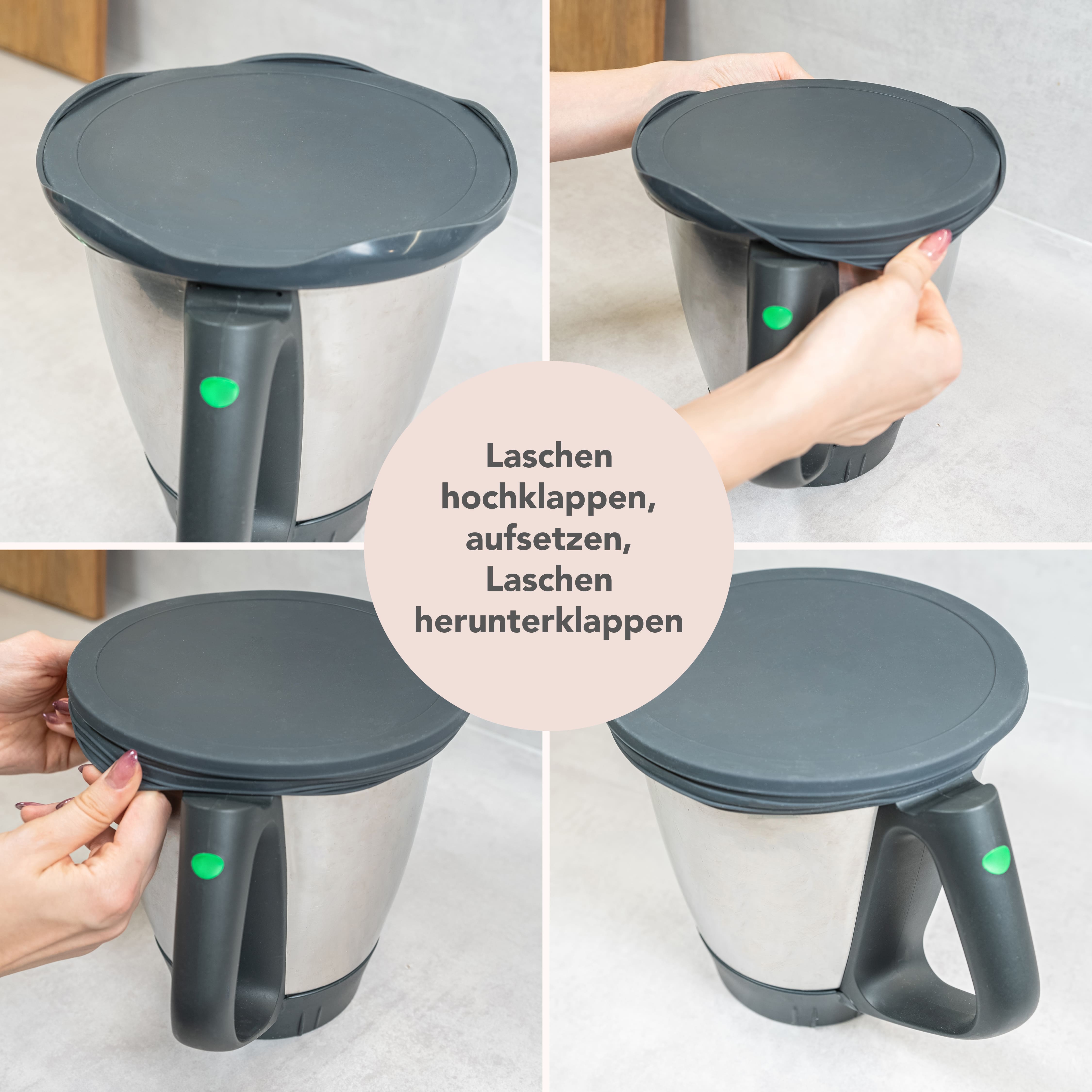 WunderLid® | Silikondeckel für Thermomix-Mixtopf  TM7, TM6, TM5, TM31