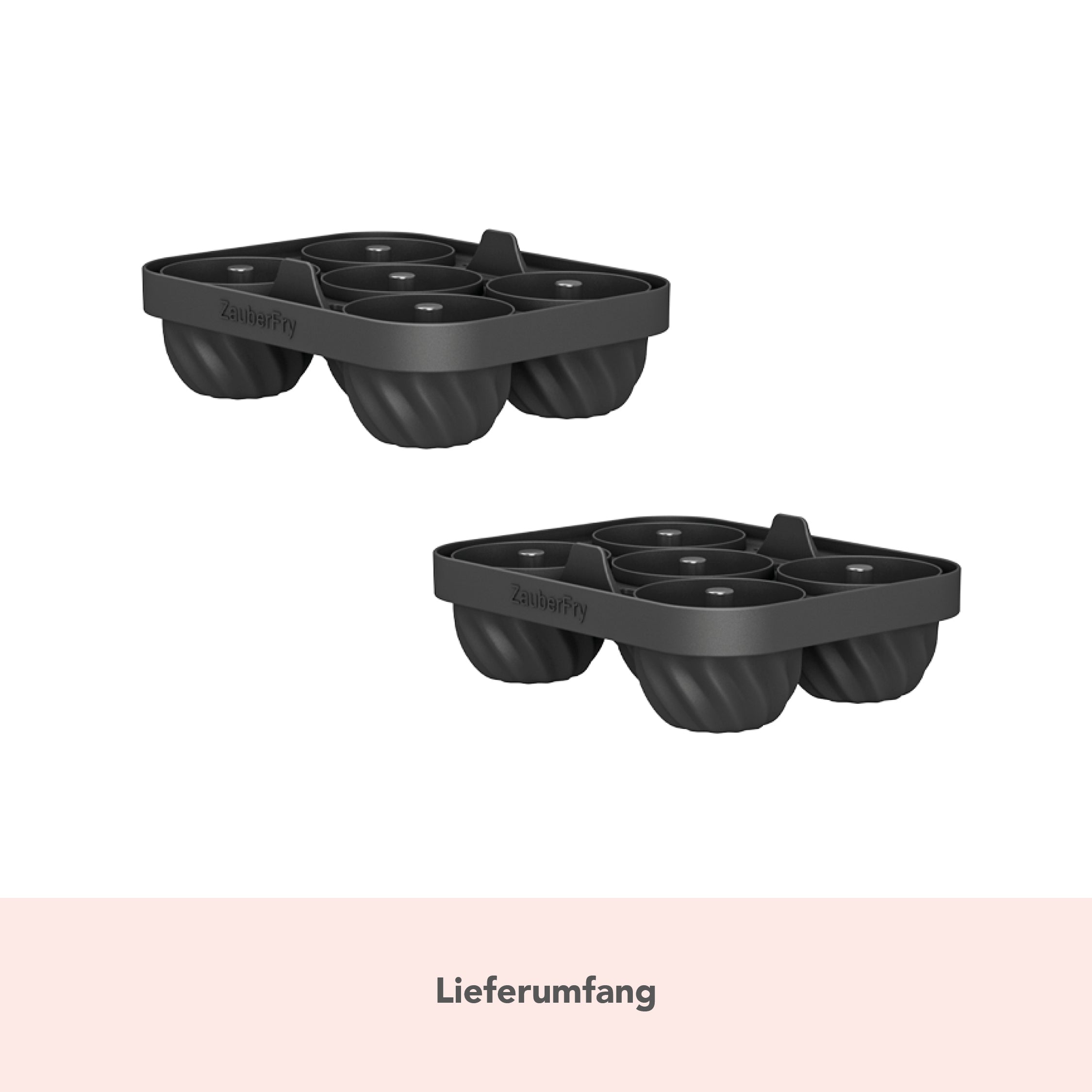 ZauberFry | Backform „Mini-Gugelhupf“ kompatibel mit Ninja Airfryer  (2er-Set)
